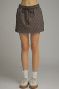 ENTRO Skirt In Mocha Ecru