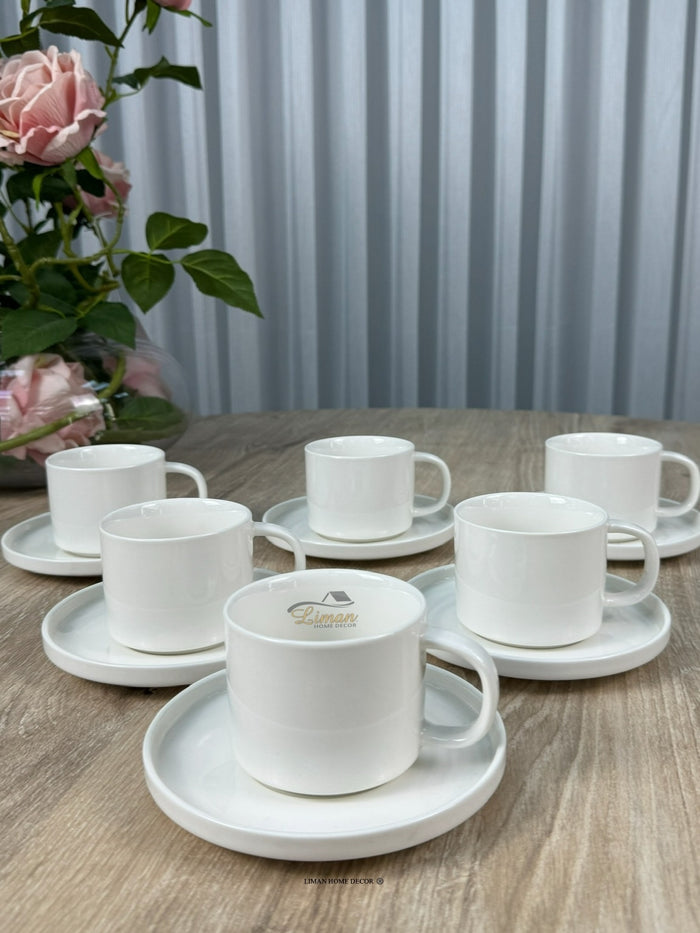 MULEX Espressoset 12 Delig | 6 Persoons Wit