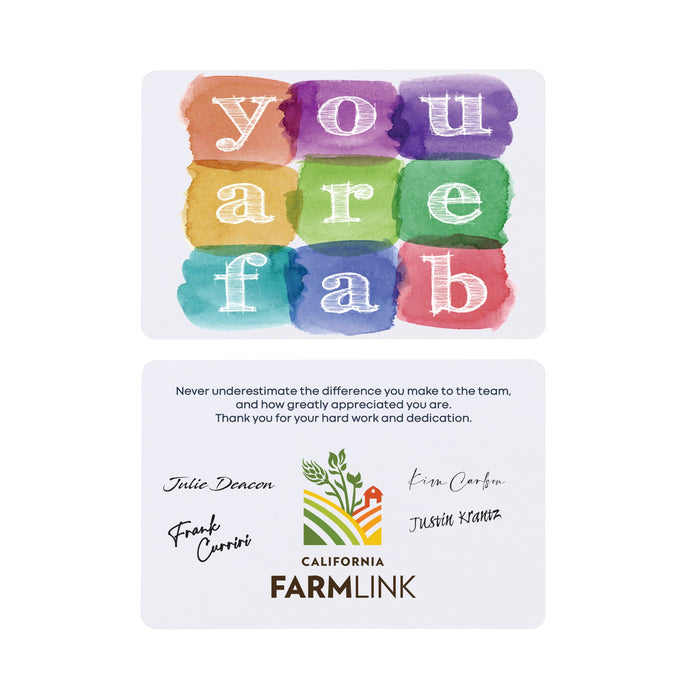 Fabulously You For All You Do Greeting Card