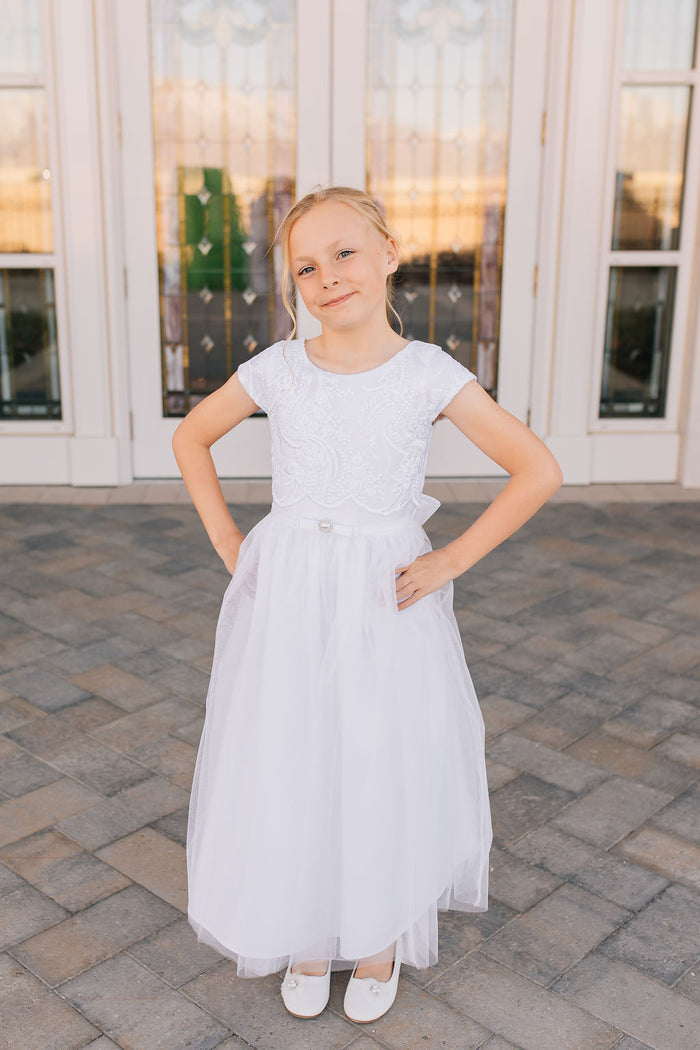 girl in white dress