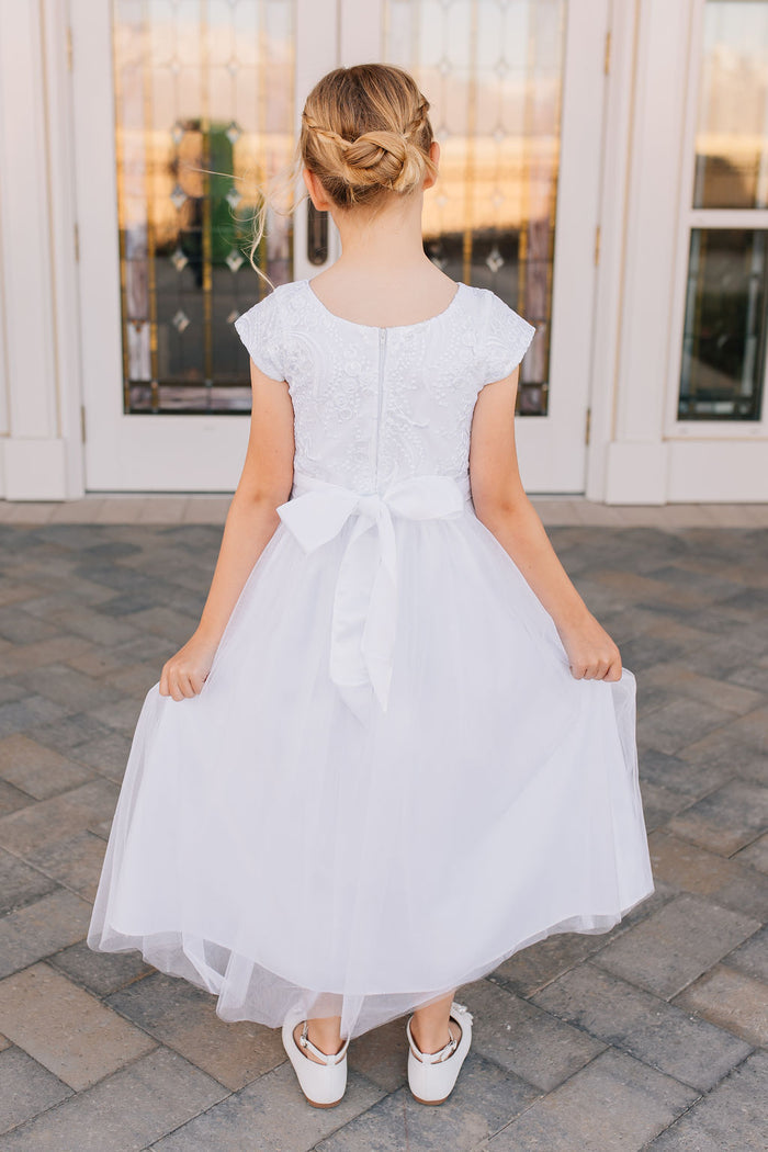 girl in white dress