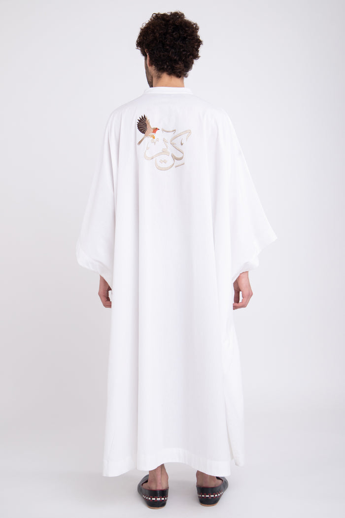 Fahed Poplin Customized Bird Jellaba