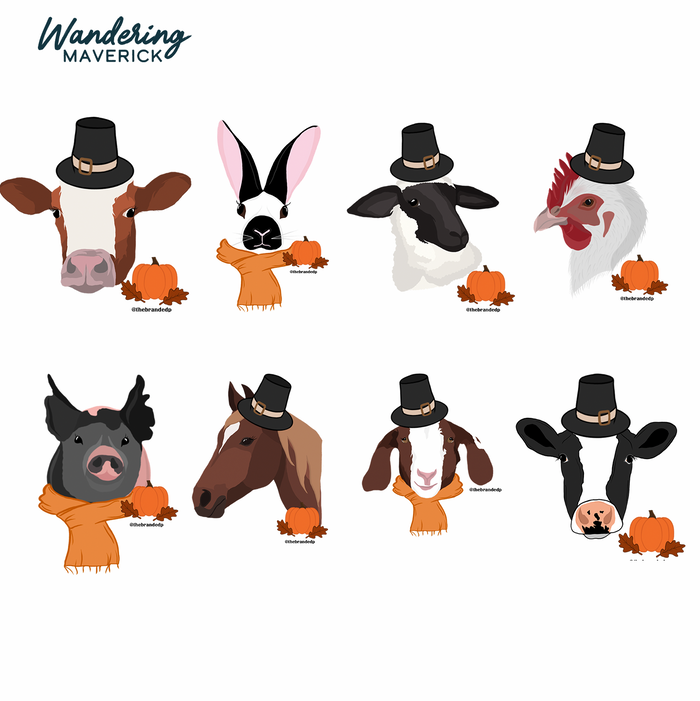 FALL ANIMALS - Choose Your Animals – Infant/Toddler/Youth
