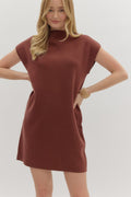 Fall Fascination Chocolate Knit Dress
