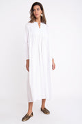 Farida Cotton Blue Thread Dress