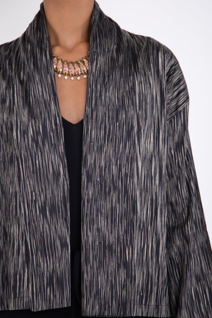 Fay Silk Silver Jacket