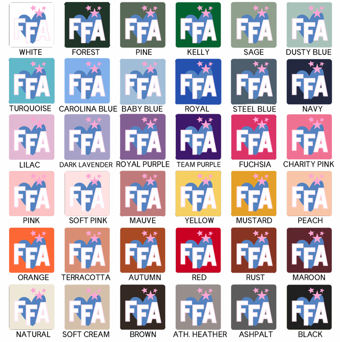 FFA Hearts Stars- Bella Canvas T-Shirt
