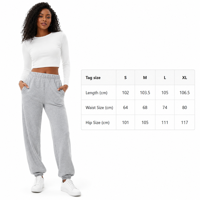 Gray fleece lined pants for women styled with a clean high waist and straight silhouette for casual cold weather dressing now