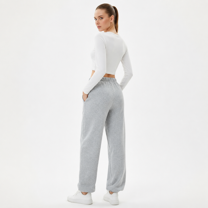 Straight leg fleece pants women can style with soft knits, boots and casual layers for warm polished winter looks daily wear.