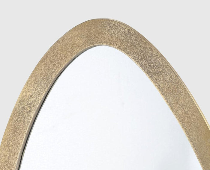 Flora Mirror Antique Brass