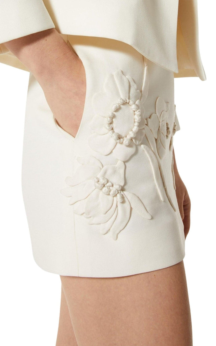 Valentino Floral - embroidered Mini Skirt - Runway Catalog