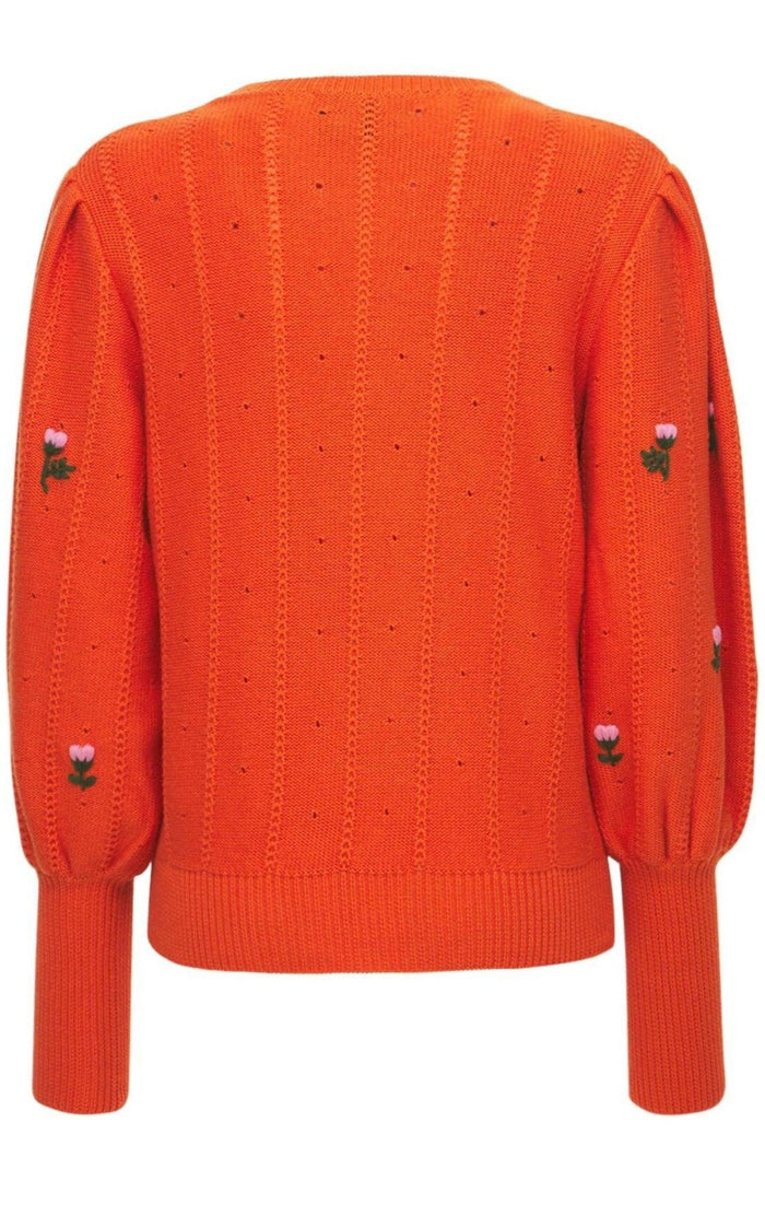 Gucci Floral Embroidered Wool Blend Sweater - Runway Catalog