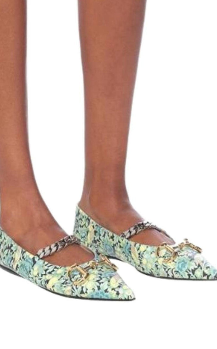 Gucci Floral Horsebit Ballerina Shoes - Runway Catalog