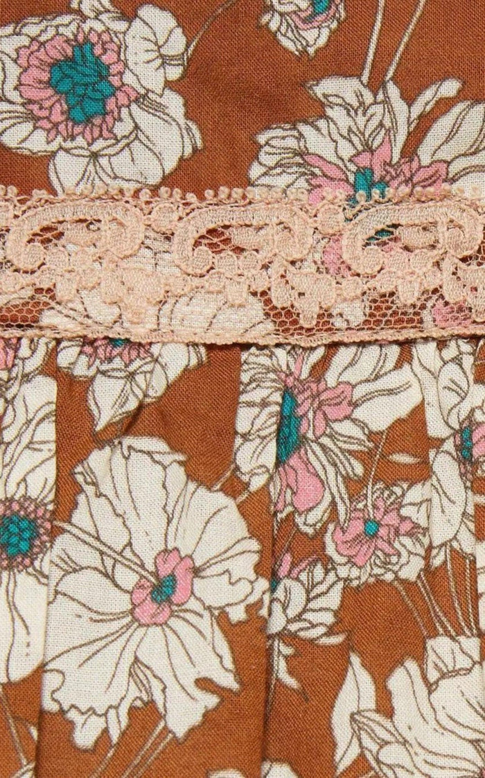 Gucci Floral - print Lace - trimmed Twill Dress - Runway Catalog