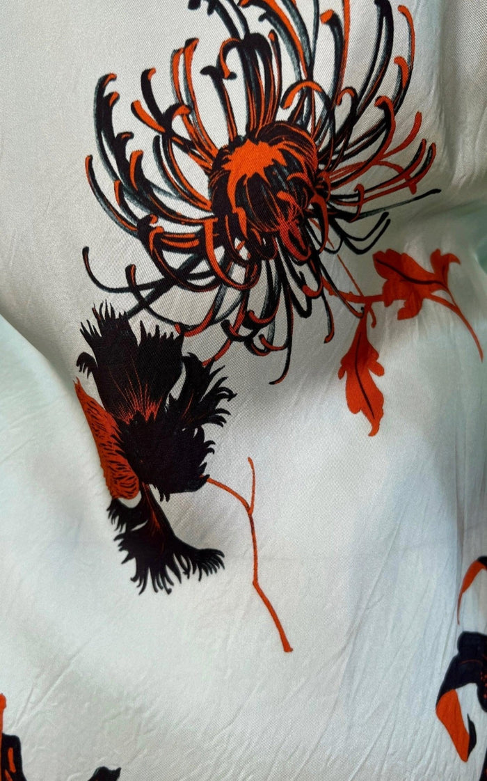 Dries Van Noten Floral Tie - Front Wrap Dress - Runway Catalog