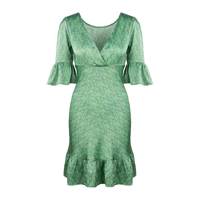 Urban Pioneers Female Florence Dress DRESS GREEN AOP