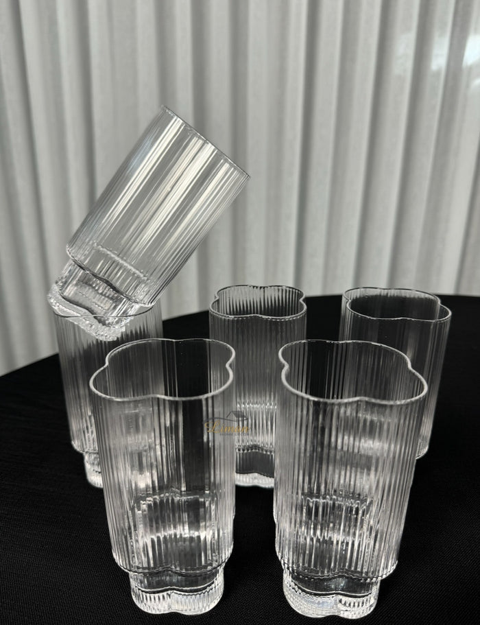 Bavary Flower Longdrinkglazen 6 Delig 350 ml