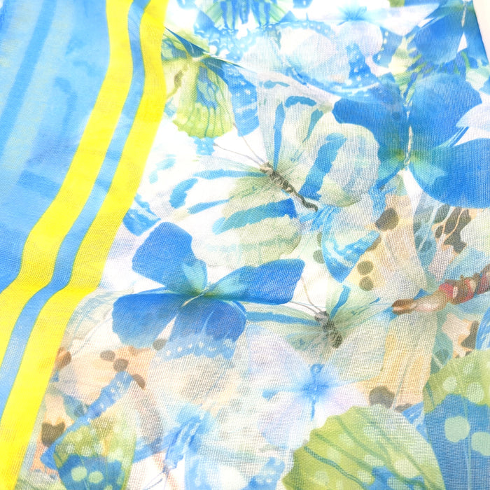 Flutter of Butterflies -Sunny Turquoise (50 x 180cm)