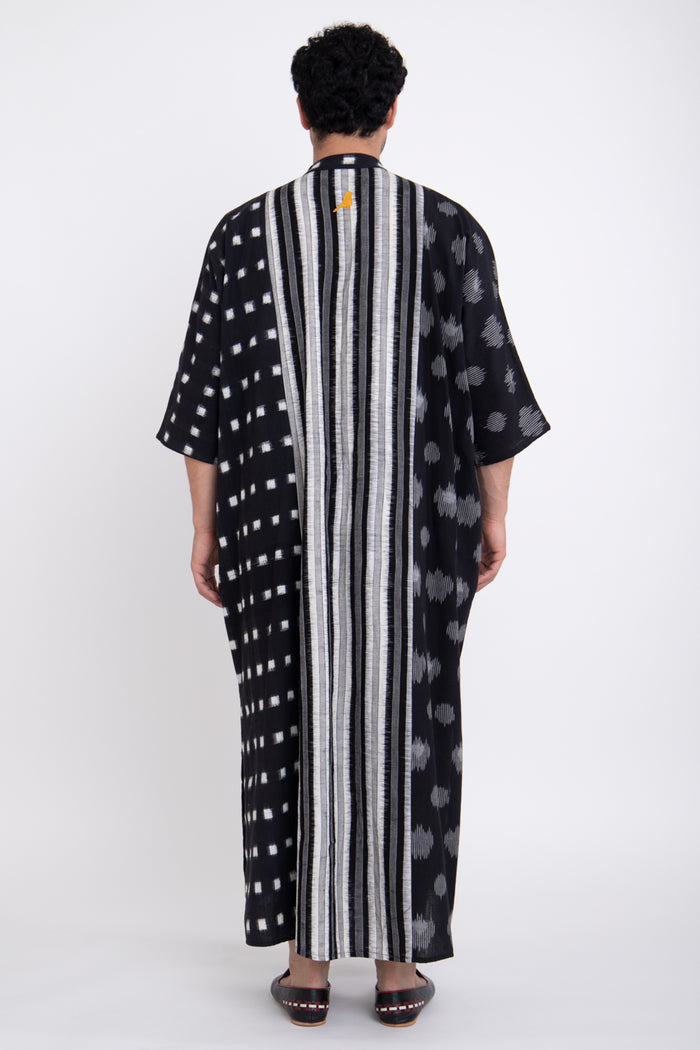 Frankie Ikat Cotton Patchwork Jellaba