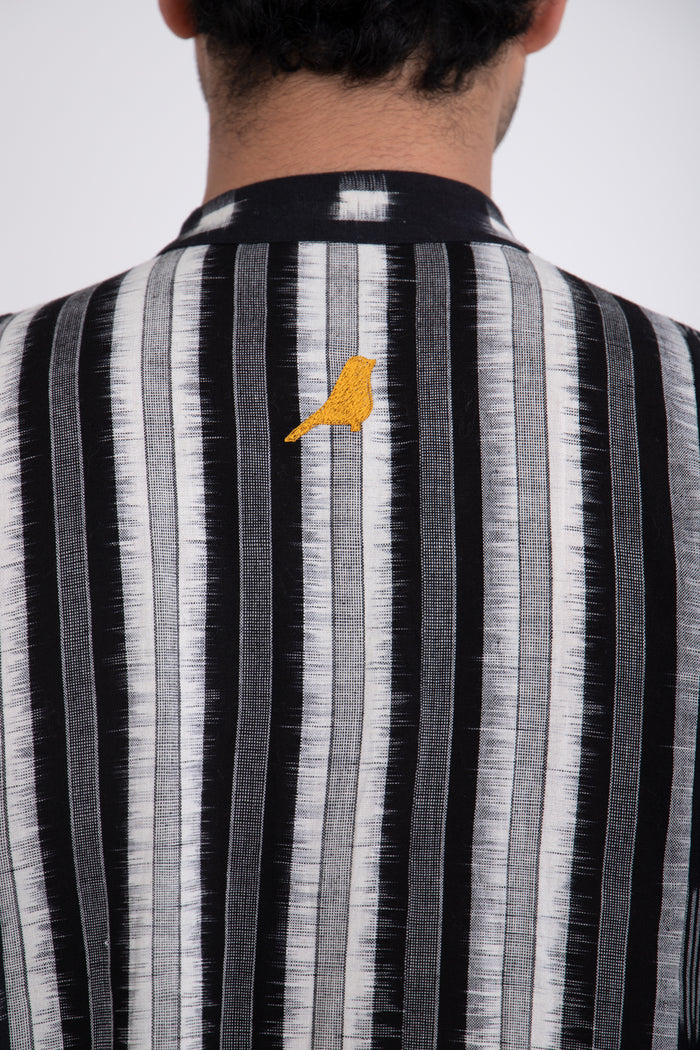 Frankie Ikat Cotton Patchwork Jellaba