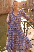 Freya Dress- Trento Cobalt