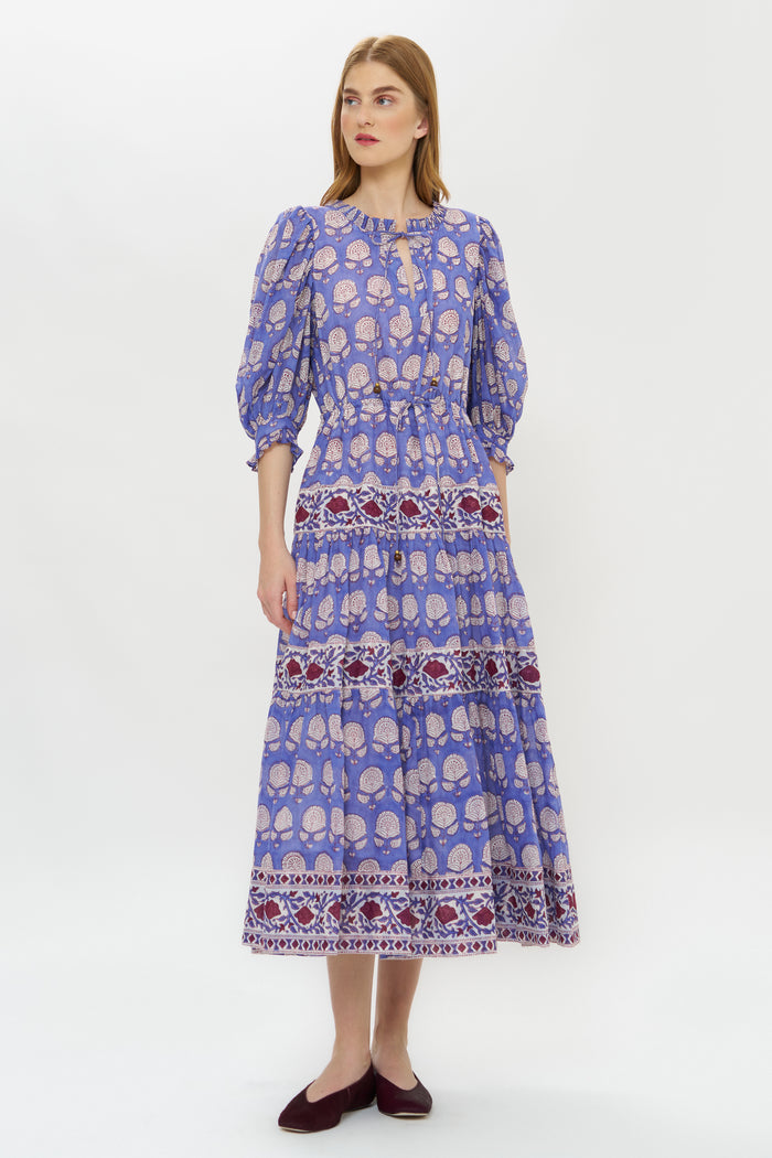 Freya Dress- Trento Cobalt