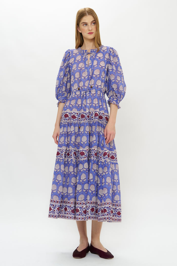 Freya Dress- Trento Cobalt