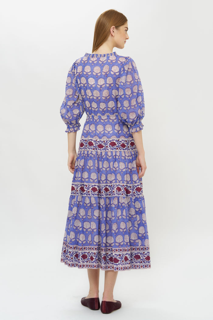 Freya Dress- Trento Cobalt