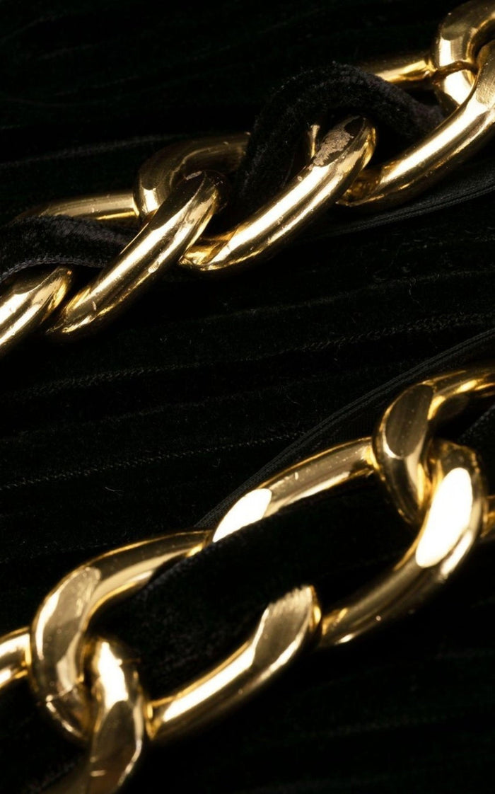 Balmain Front Slit Chain Linked Maxi Dress - Runway Catalog
