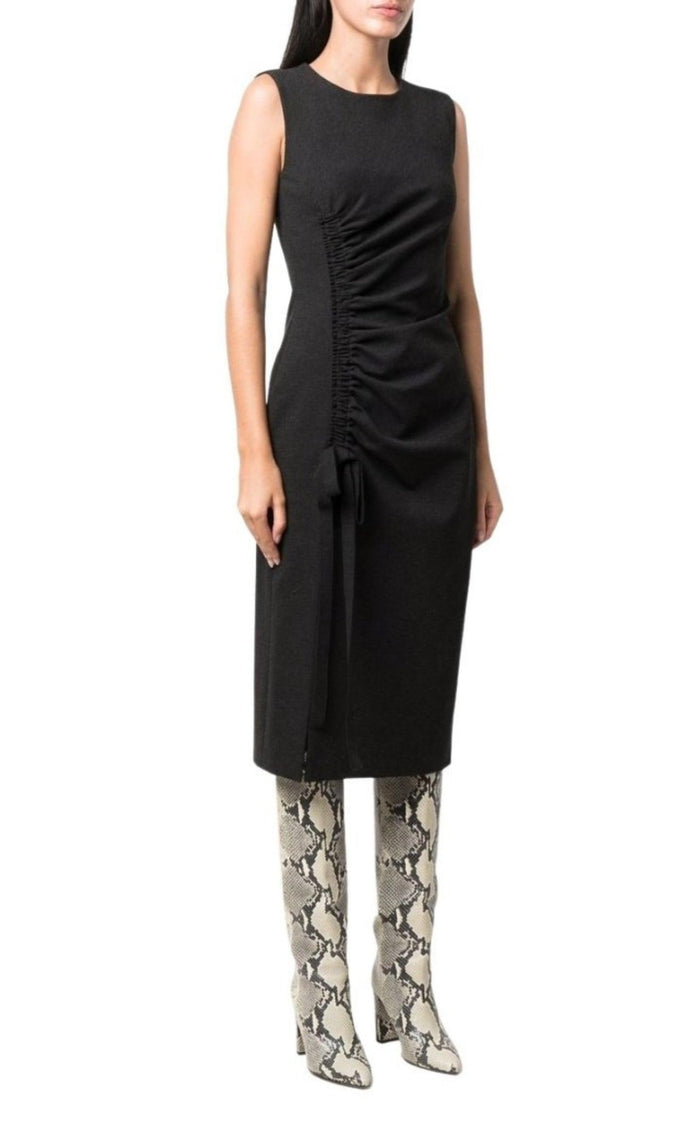 Oscar de la Renta Gathered - detail Shift Dress - Runway Catalog