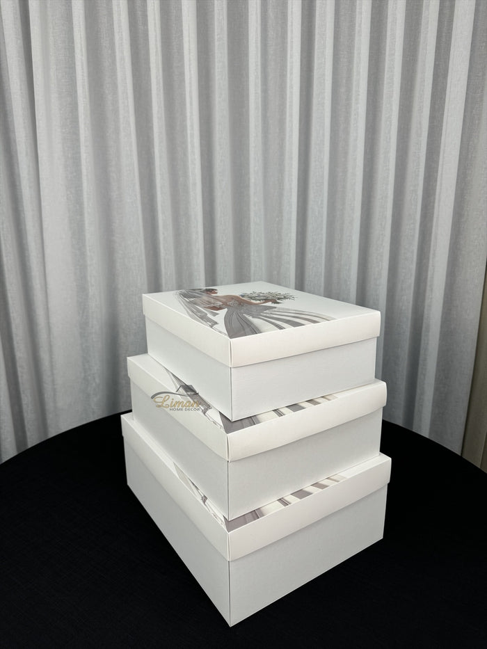 Liman Home Decor - Liman Online Gelin Bruid Doos 3 delig