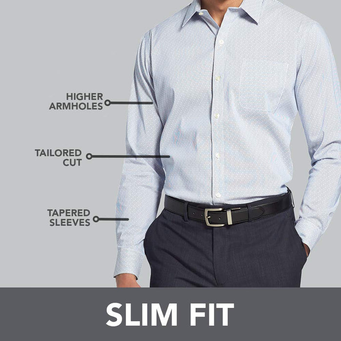 Geoffrey Beene - Camisa de Manga Larga con Botones para Hombre
