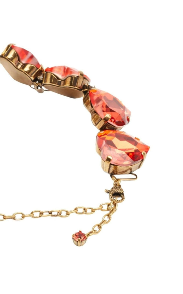 Gucci GG And Heart Crystal - Embellished Choker - Runway Catalog