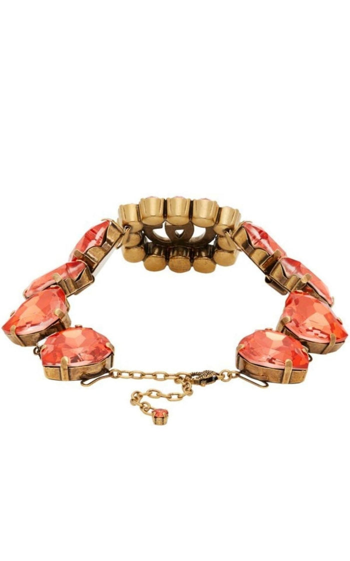 Gucci GG And Heart Crystal - Embellished Choker - Runway Catalog