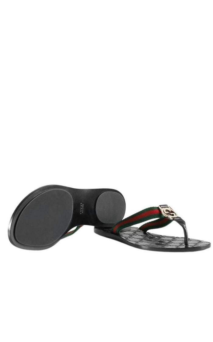 Gucci GG Logo Monogram Flip Flop - Runway Catalog
