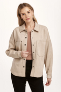 Gina Suede Shirt Jacket