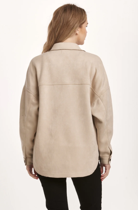 Gina Suede Shirt Jacket