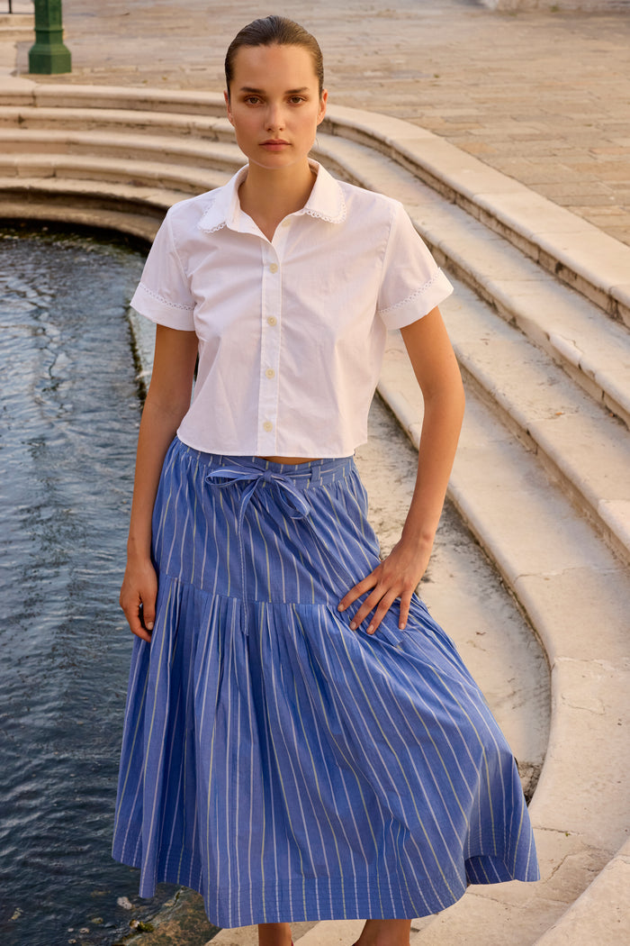 Ginny Skirt- Thalia Blue