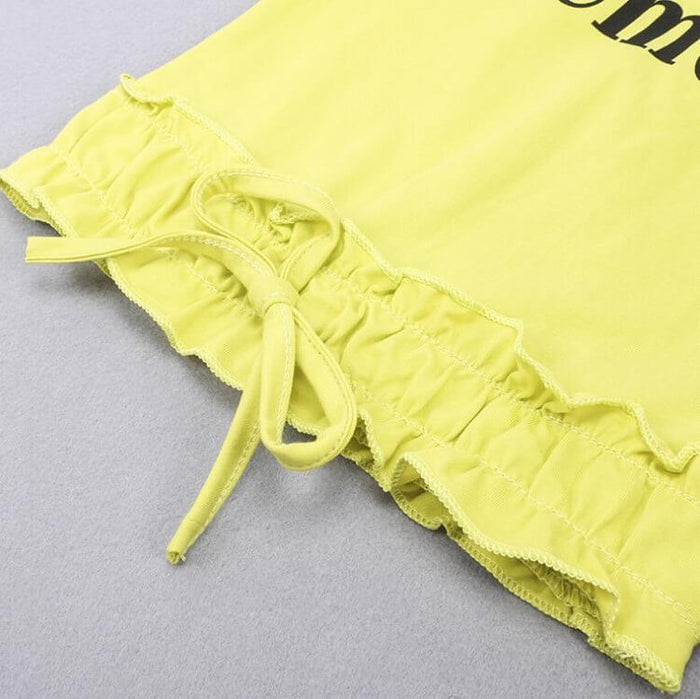 Girls Cotton Yellow T-Shirt Jeans Set | Cotton Girls Clothing Set