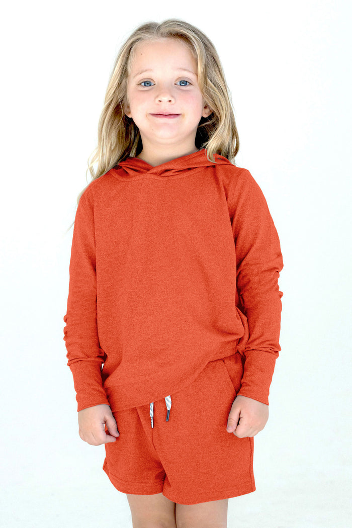 Girls' Yoga Non-Zip Hoodie Ivy image 3