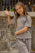 Girls' Yoga Tee Future Dusk image 6