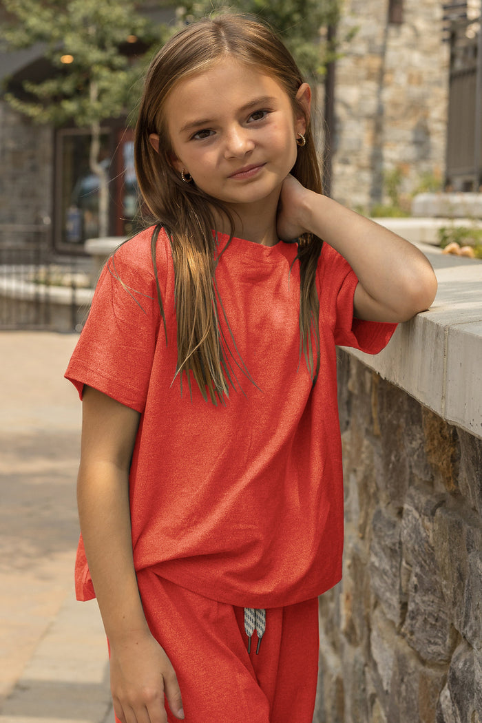 Girls' Yoga Tee Future Dusk image 4