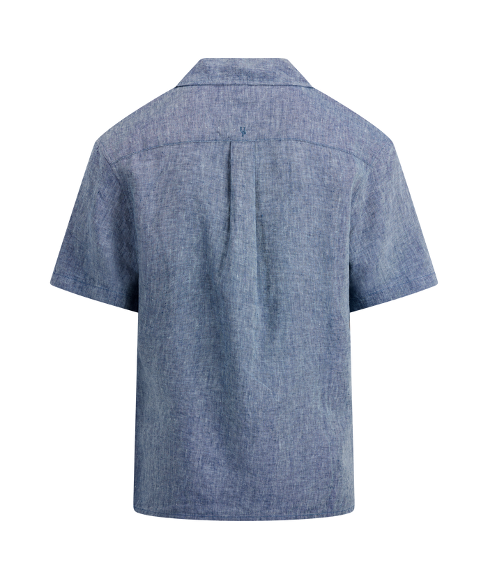 Urban Pioneers Male Giuseppe SS Shirt SS SHIRT MID BLUE