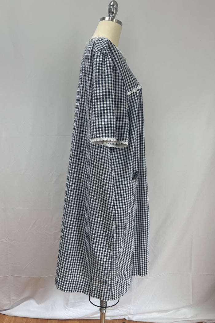 Givoni Black & White Check Brunch Coat
