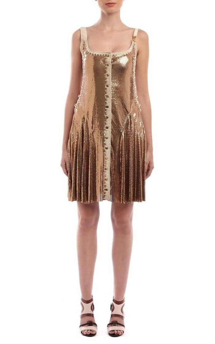 Paco Rabanne Gold Chainmail Dress - Runway Catalog