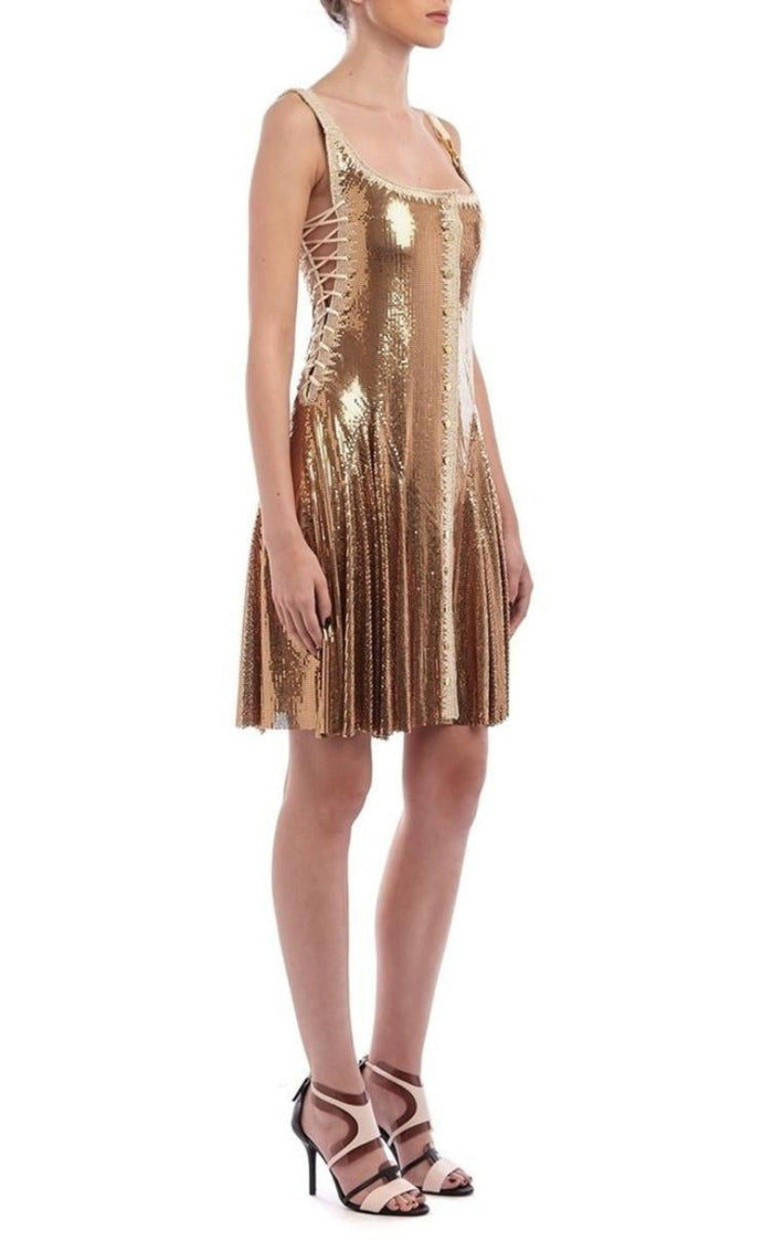 Paco Rabanne Gold Chainmail Dress - Runway Catalog