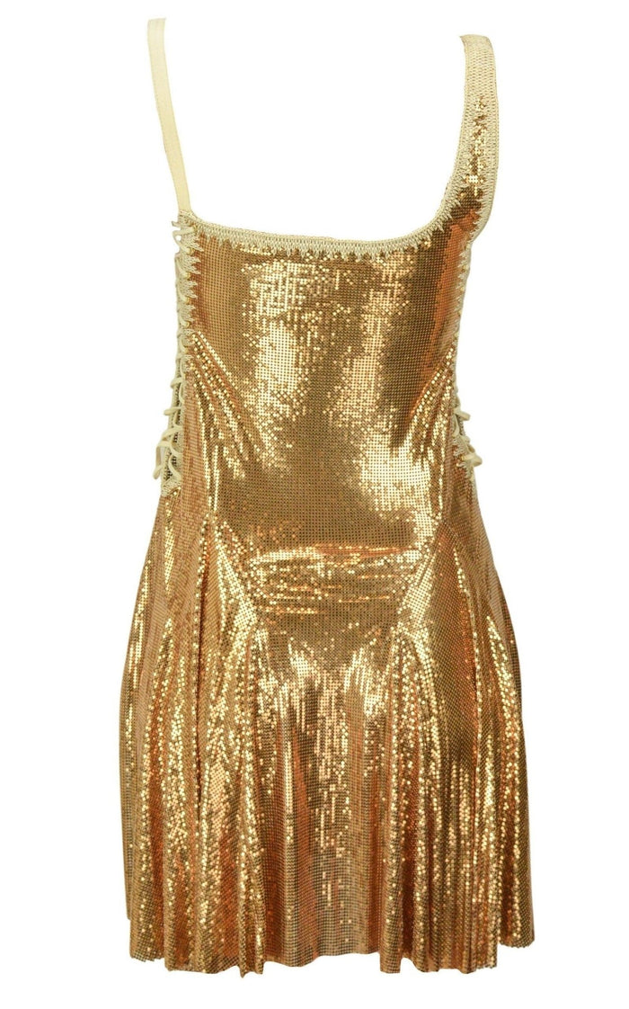 Paco Rabanne Gold Chainmail Dress - Runway Catalog