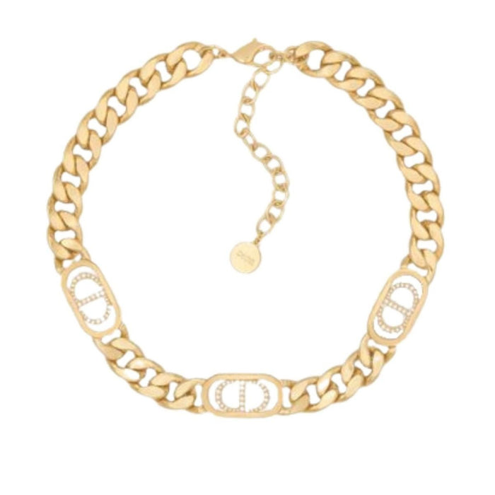 Dior Gold - Finish Metal and White Crystals - Runway Catalog