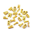Gold letter, initial charm slides for scarfs