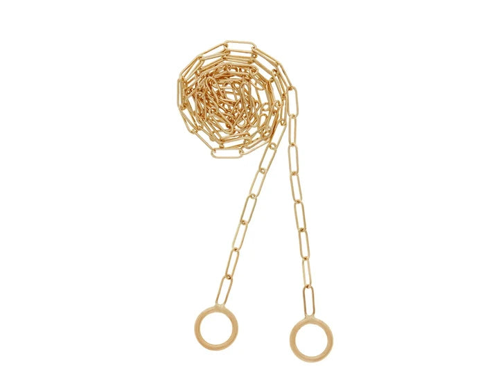 Gold Square Link Chain - 14k Yellow Gold